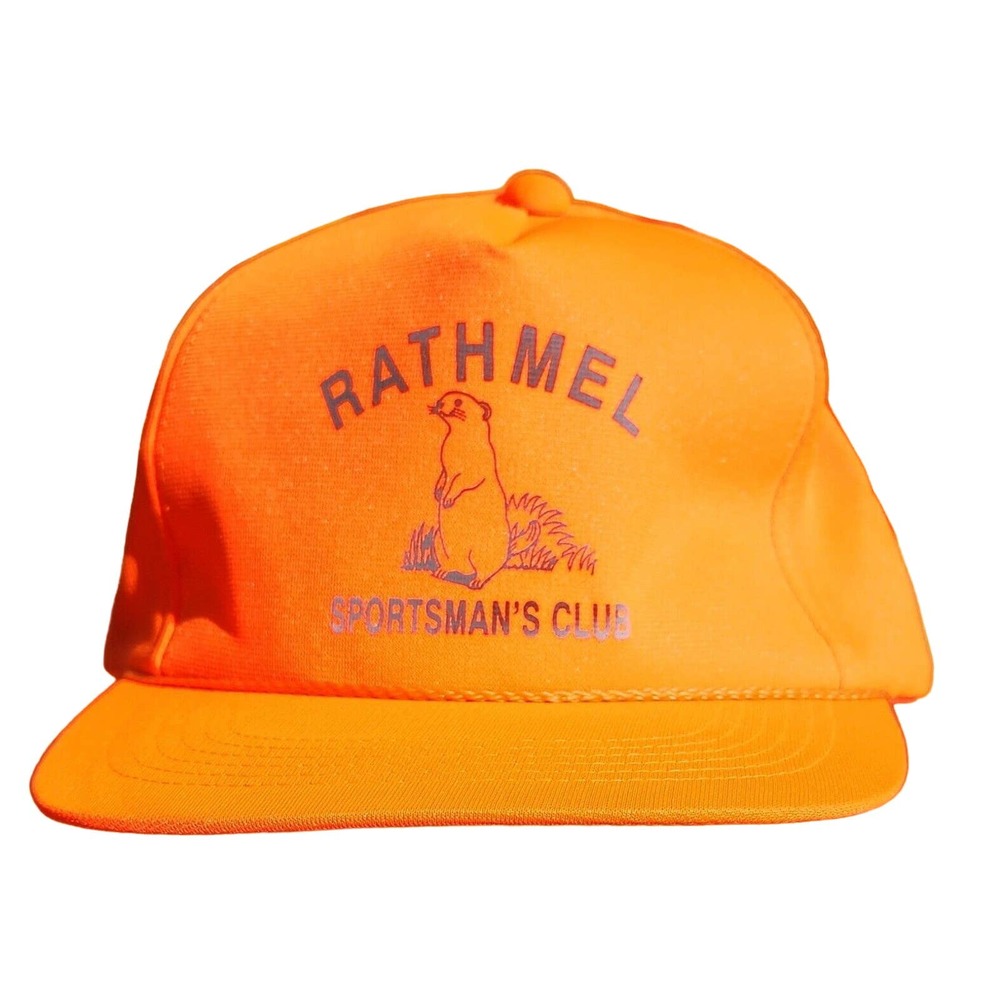 Rathmel Sportsman Club Orange Hunting Hat Snapback Adjustable Baseball Cap